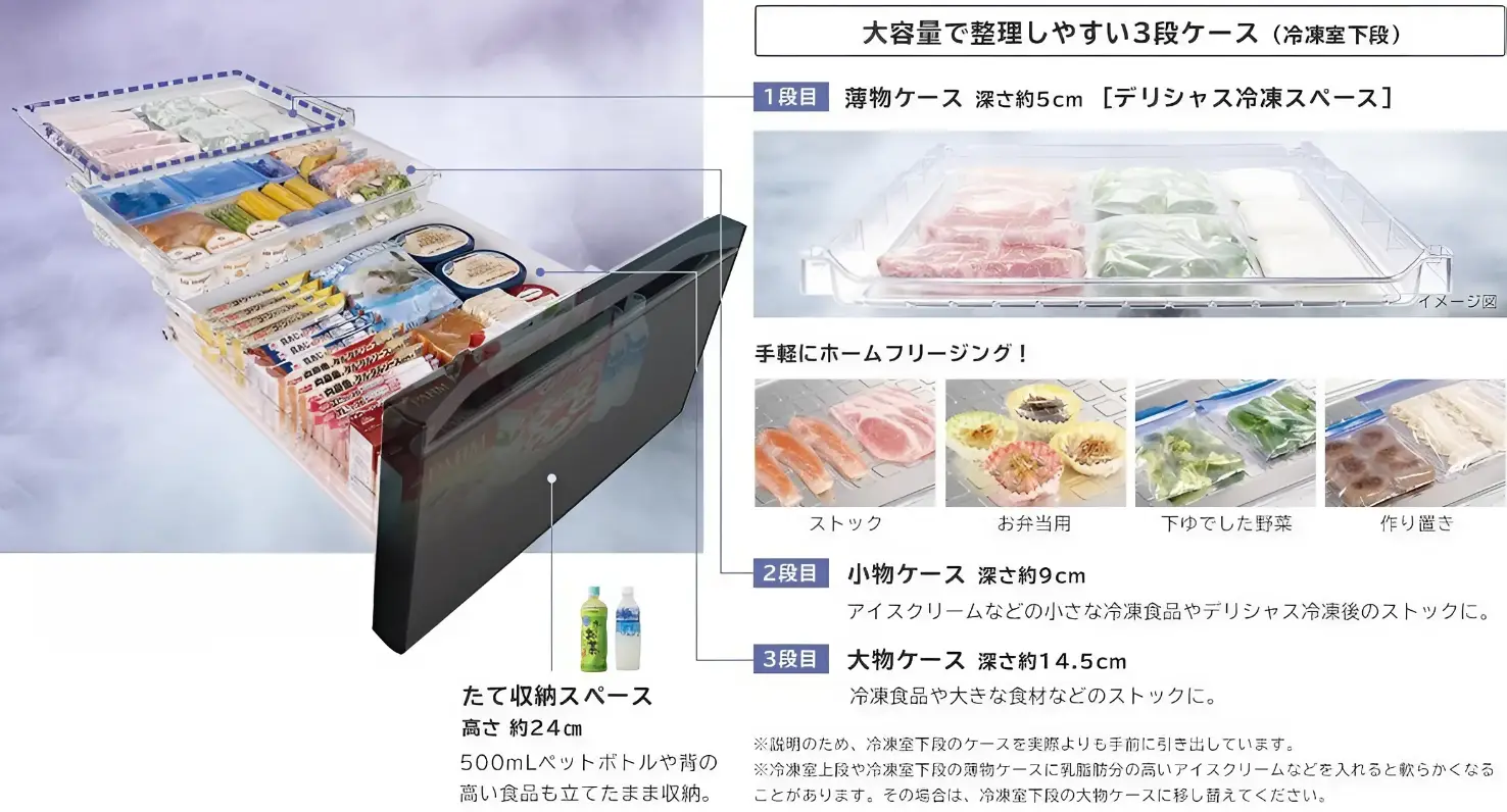 ngan mat lam lanh nhanh Hitachi R-WXC74T