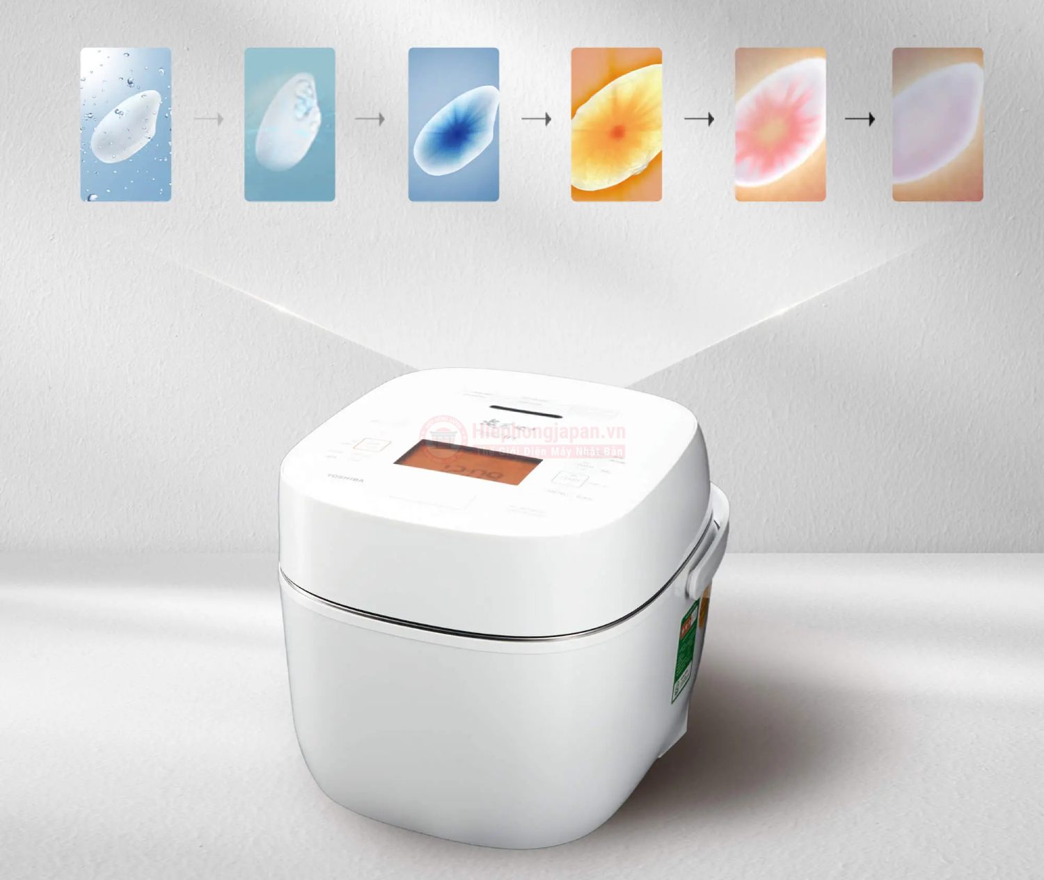 Công nghệ ngâm chân không độc quyền – Bí quyết cho hạt cơm dẻo ngọt hoàn hảo