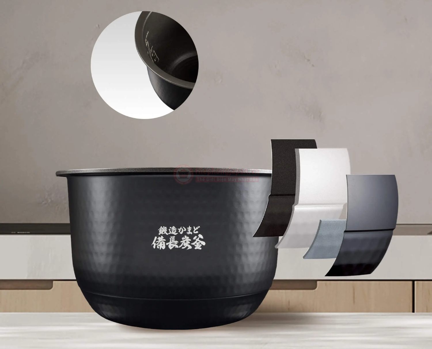 Lòng nồi Binchotan KAMADO – Giữ nhiệt vượt trội, tăng hương thơm cơm