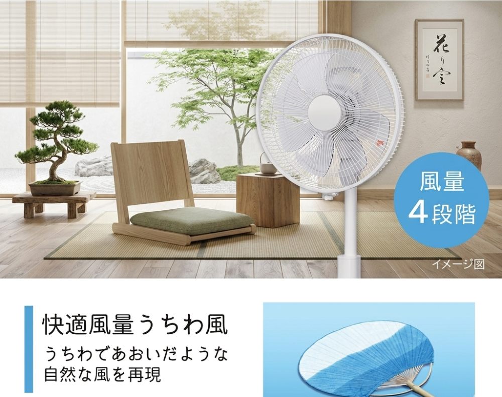 Động cơ AC bền bỉ – 4 cấp độ gió linh hoạt