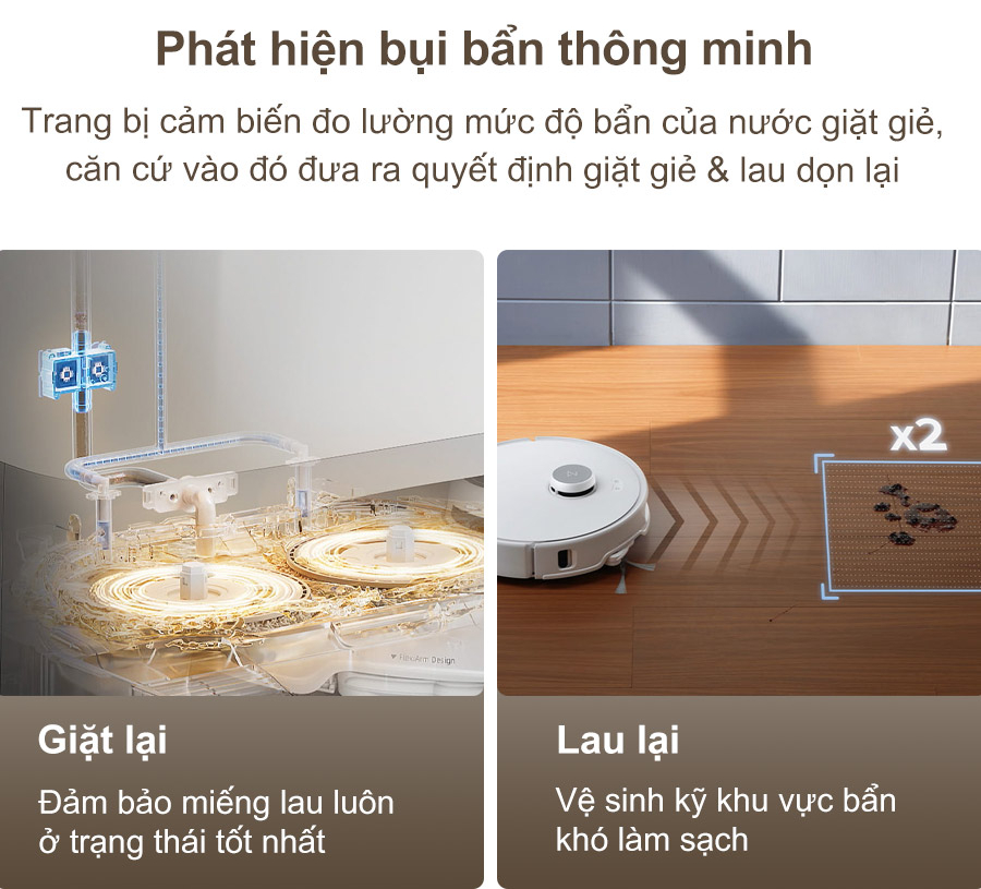 phát hiện bụi bẩn thông minh