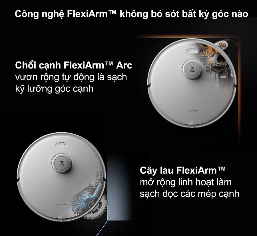 Làm sạch không bỏ sót với FlexiArm™