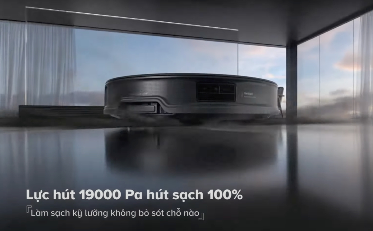 Robot hút bụi lau nhà Roborock Saros 10R lực hút 19.000 Pa