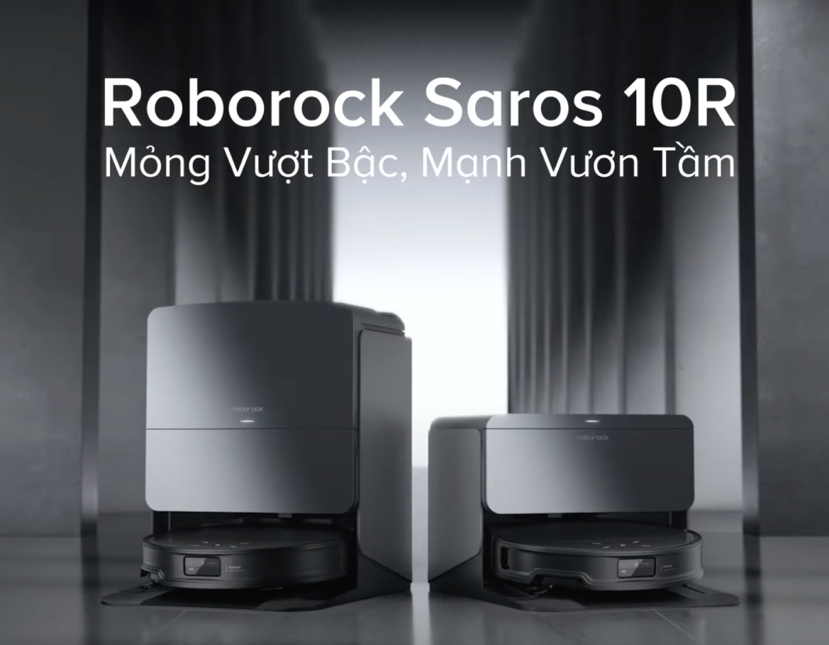 roborock saros 10r robot hút bụi cao cấp