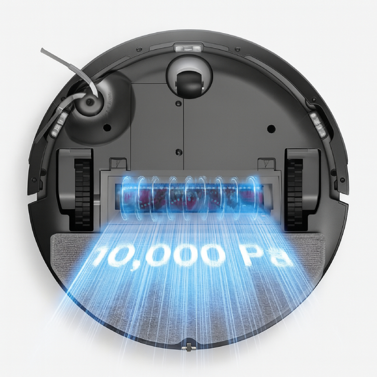 Roborock Q10 VF với lực hút mạnh 10.000Pa