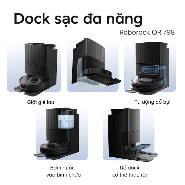 QR 798 trang bị trạm sạc đa năng