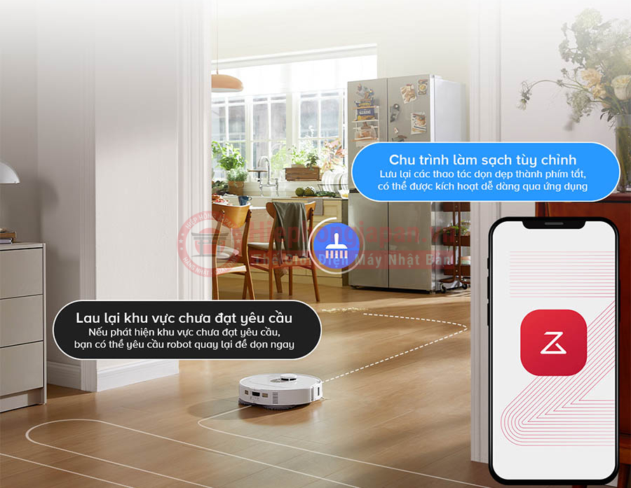 Roborock Qrevo 5AE điều khiển thông minh từ xa