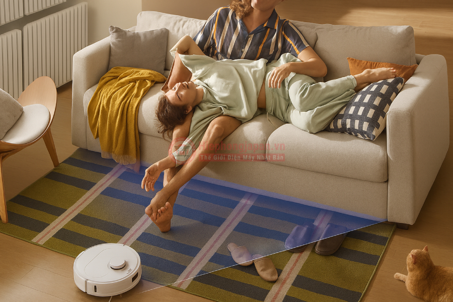 Roborock Qrevo 5AE công nghệ điều hướng PreciSense LiDAR