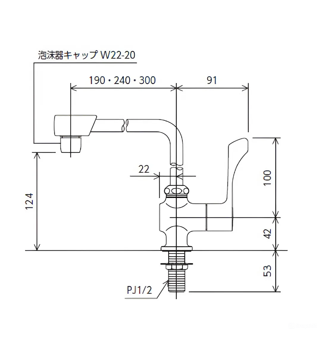 so do ban ve ky thuat voi rua KVK K1802FR2