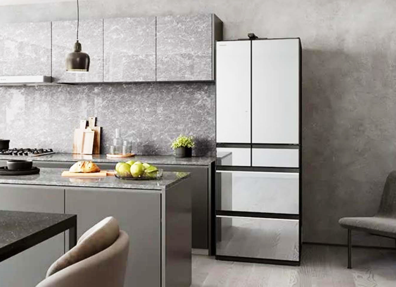 thiet ke sang trong cua tu lanh Hitachi R-HXCC54V