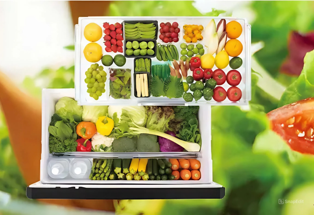 Hitachi R-WXC74X-X bảo quản rau củ