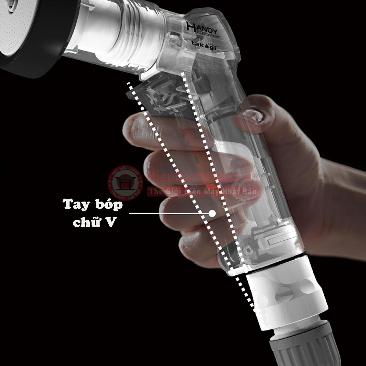 Takagi Aurora R550CG có tay bóp hình chữ V