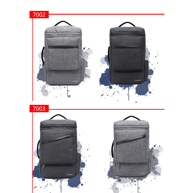 Balo Laptop 15.6 Inch Coolbell 7002 Xám Sáng