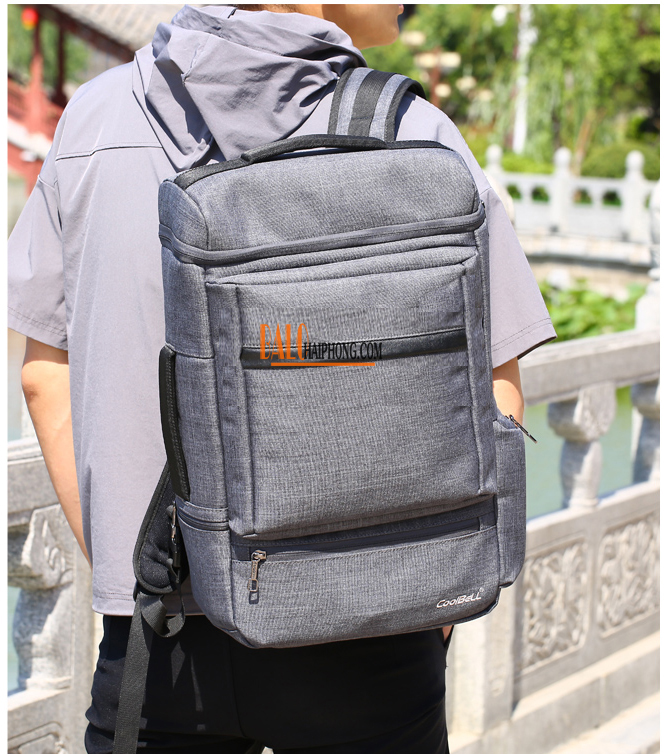 Balo Laptop 15.6 Inch Coolbell 7002 Xám Sáng