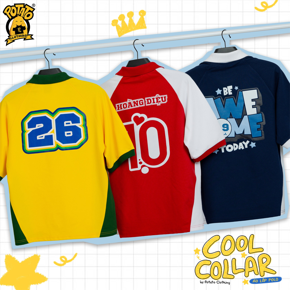 Áo polo Cool Collar vải cá sấu 65% dày dặn đứng form