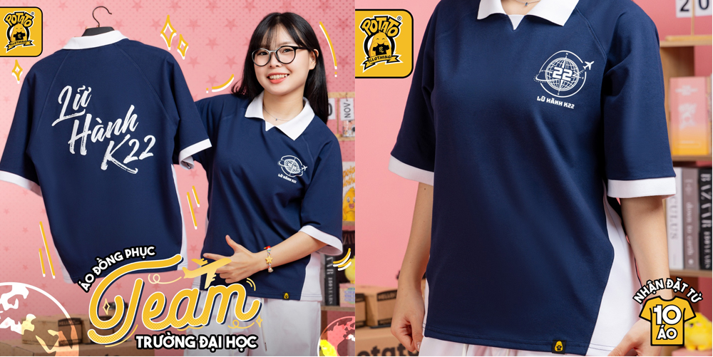 Ý tưởng thiết kế áo lớp Cool Collar 9