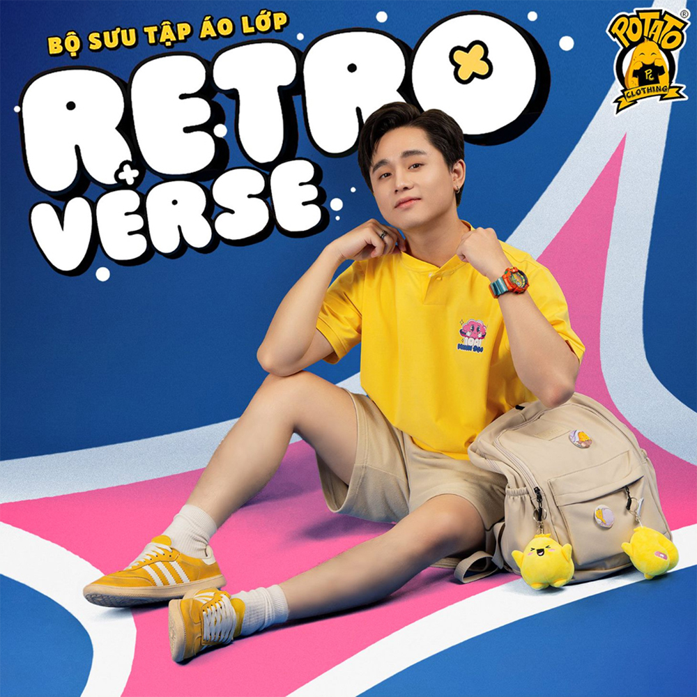 Áo thun Retroverse màu vàng mặt trước