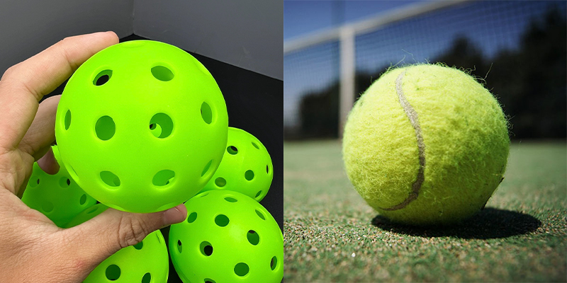 Sự khác biệt về bóng trong Pickleball và Tennis