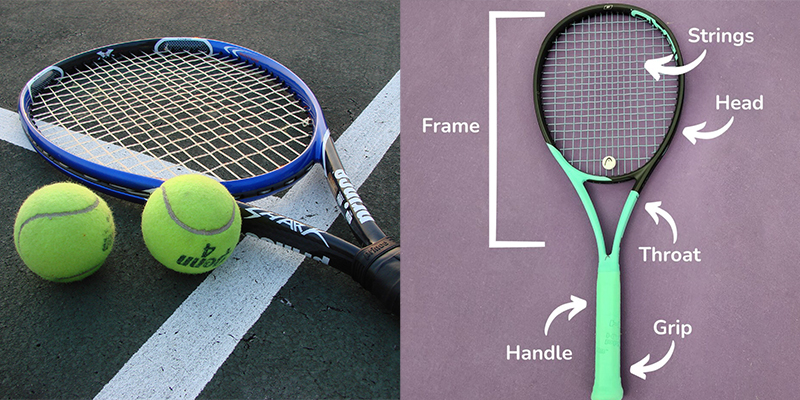 Vợt Tennis chắc chắn, thiết kế hình Oval hỗ trợ đánh mạnh và ổn định