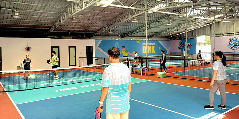 Liber Bình Thạnh: Sân Pickleball mới, không gian thoáng đãng và dịch vụ tốt