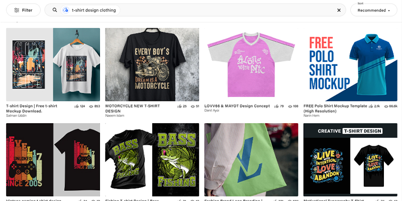 Behance: Nền tảng tuyệt vời để tìm kiếm ý tưởng thiết kế áo lớp