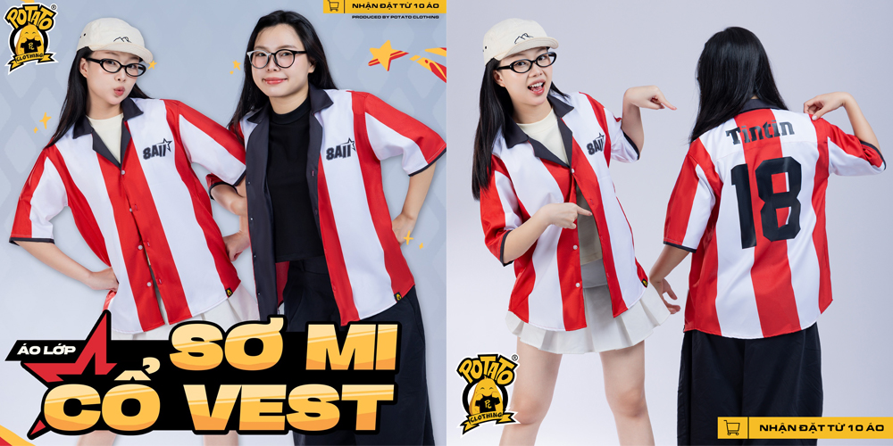 Áo sơ mi lớp in chuyển nhiệt mẫu 9