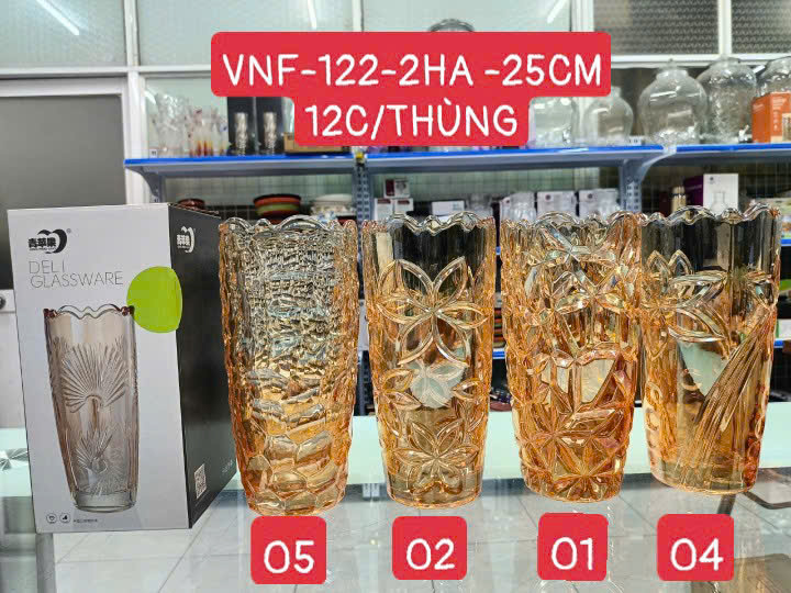 Bình hoa hổ phách 25cm