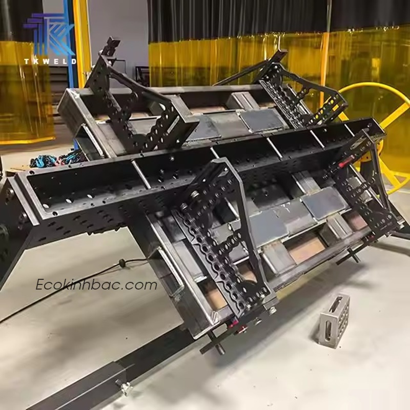 Bàn hàn gang, đồ gá gia công kích thước 2400x1200 lỗ D16