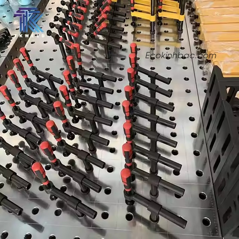 Bàn hàn gang, đồ gá gia công kích thước 2400x1200 lỗ D16