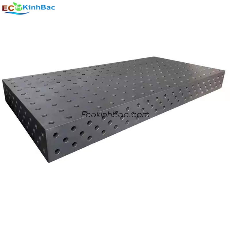 Bàn gá hàn bằng thép kích thước 3000x2000 lỗ D28