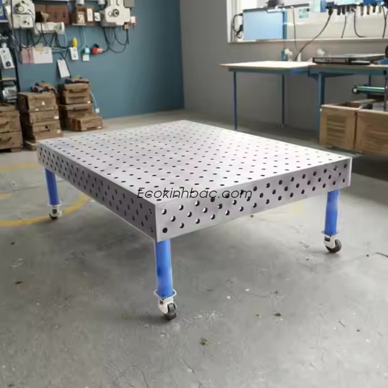 Bàn hàn gang kích thước 1200x1200 lỗ D28