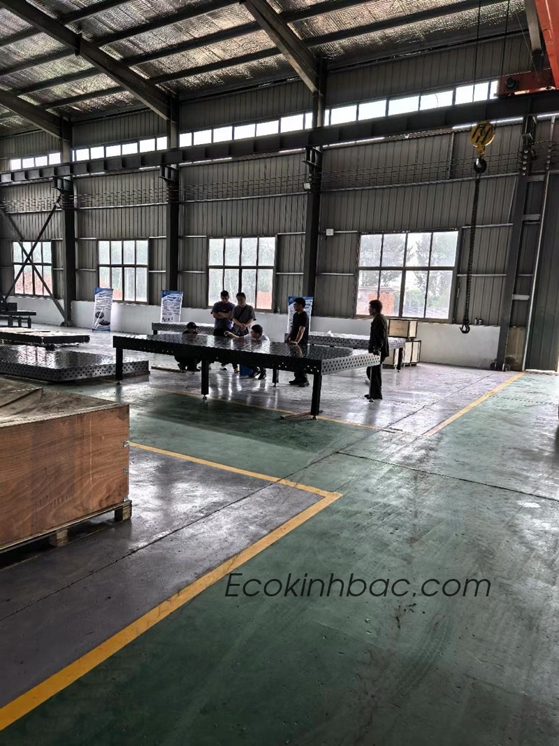 Bàn hàn bằng thép kích thước 3000x1500 lỗ D16