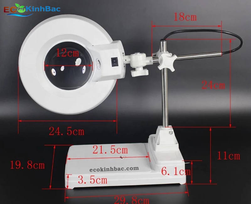 Kính lúp soi mạch, linh kiện điện tử, kính lúp công nghiệp LT86B-10X. Thấu kính phổ thông.
