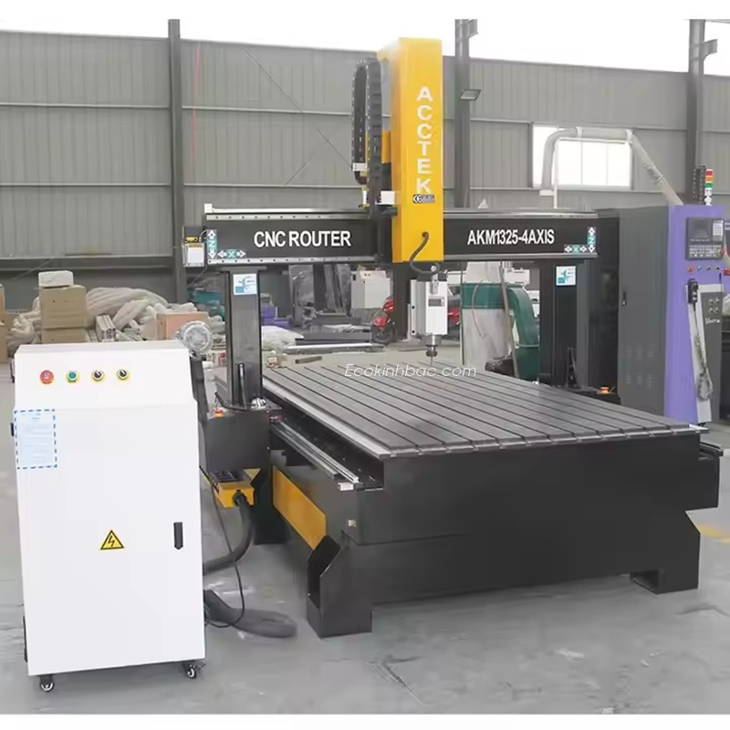 Máy CNC 4 trục 1325. Máy khắc gỗ