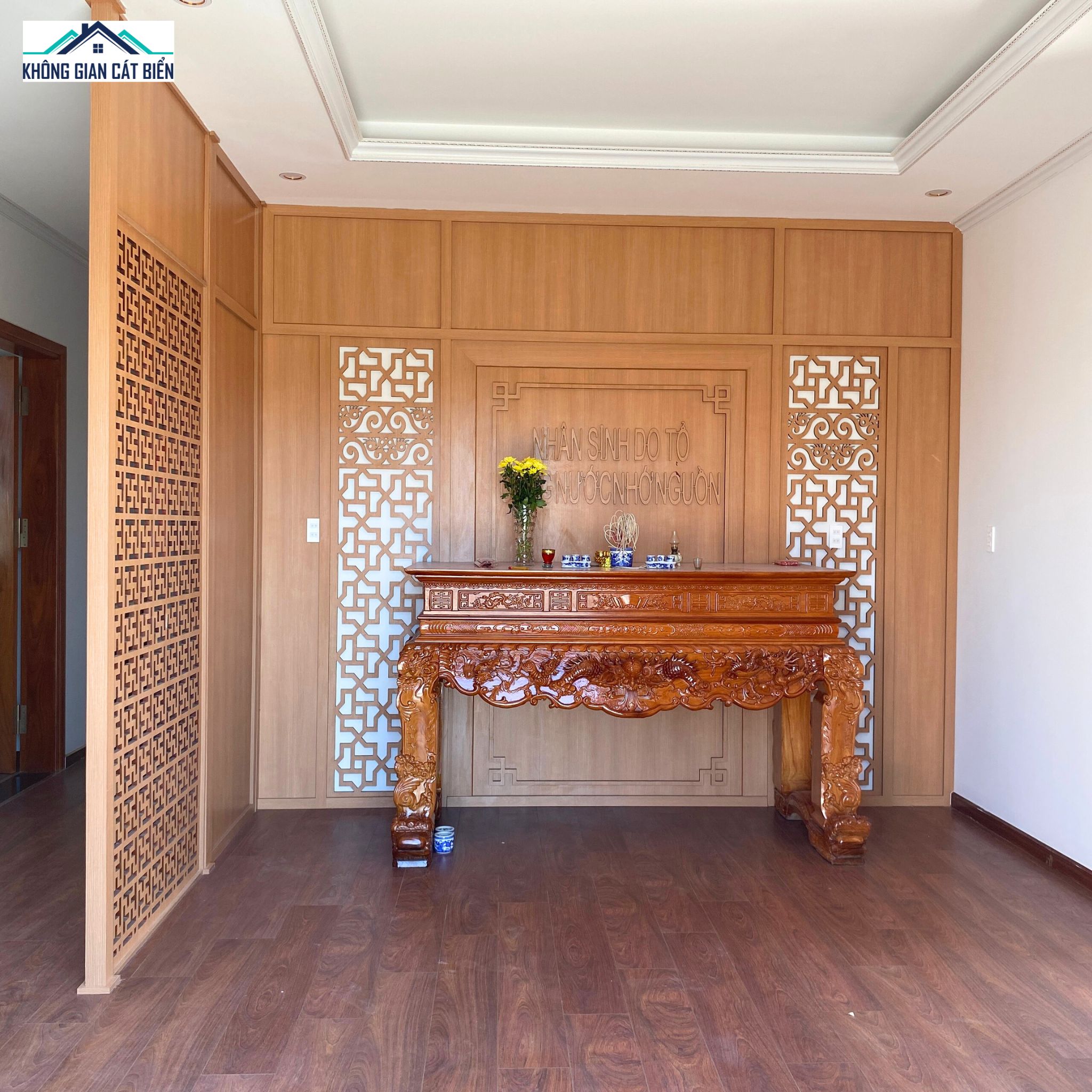 thi công phòng thờ rạch giá