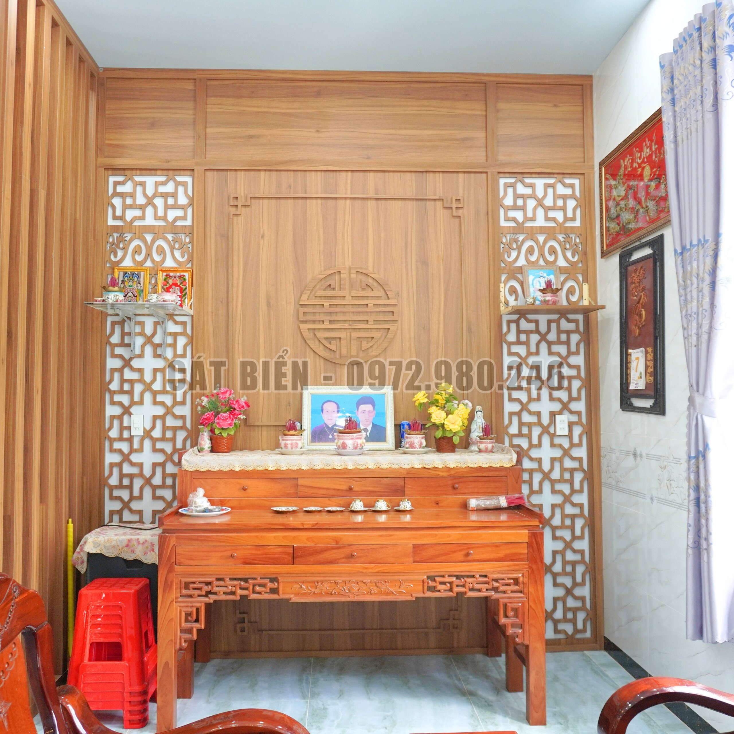 thi công nội thất phòng thờ an biên rạch giá