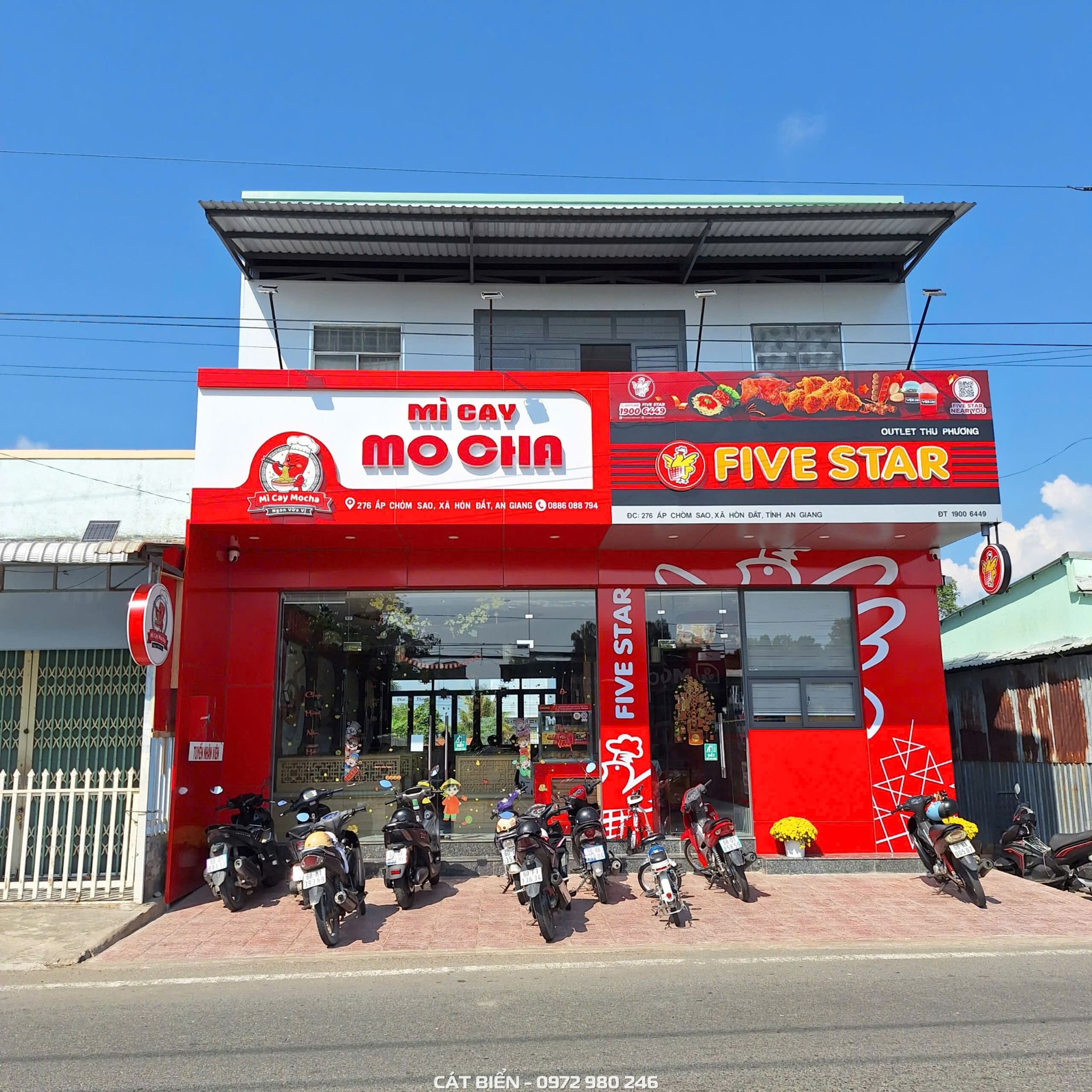 Thiết Kế & Thi Công Nội Thất Quán Mì Cay Mocha – Hòn Đất