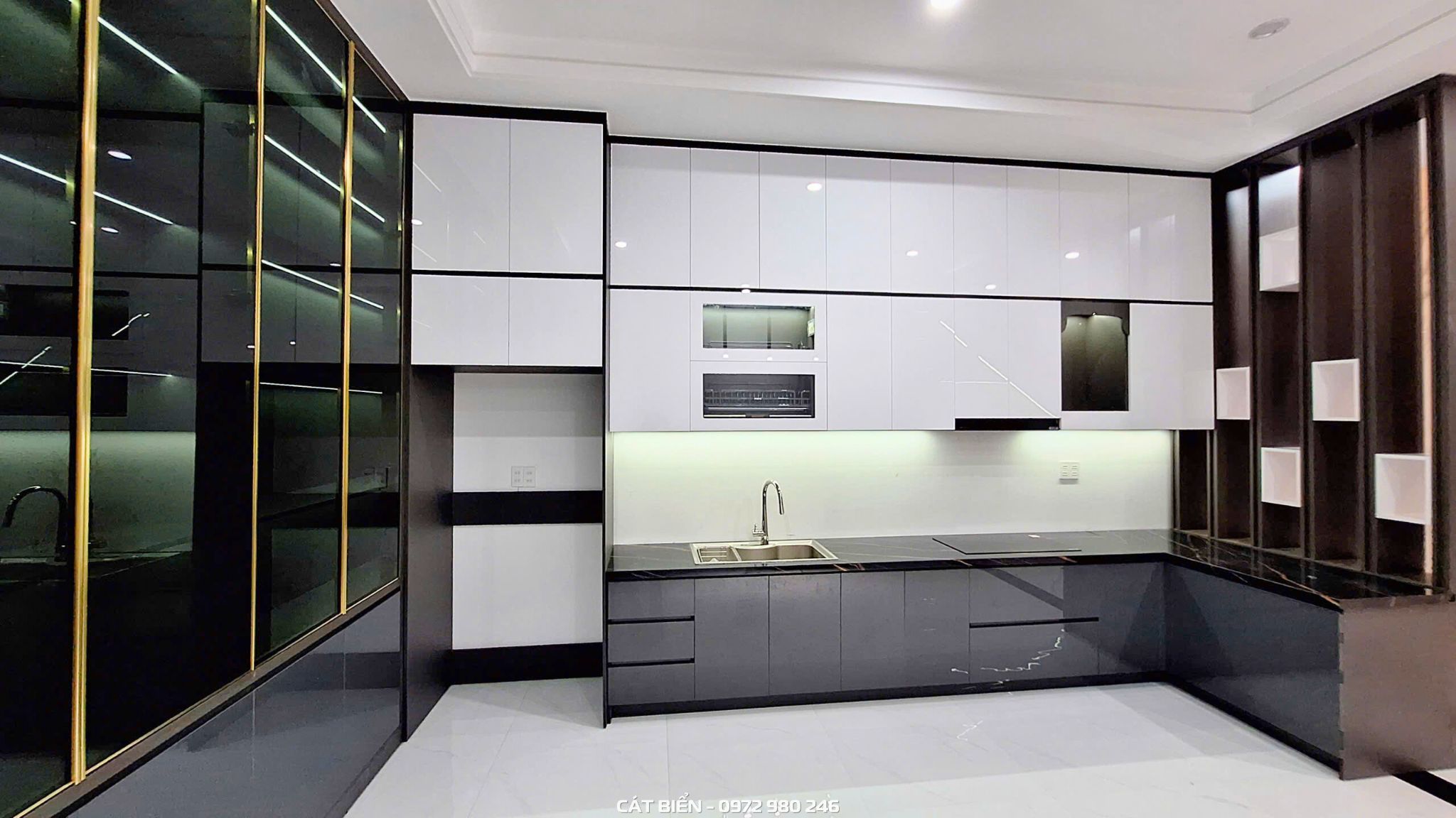 xưởng thiết kế sản xuất thi công lắp đặt tủ bếp, tủ trang trí, giá để xoong nồi dao kéo bát đĩa chai lọ có trợ lực, thiết bị bếp, phụ kiện thông minh kiên lương kiên giang