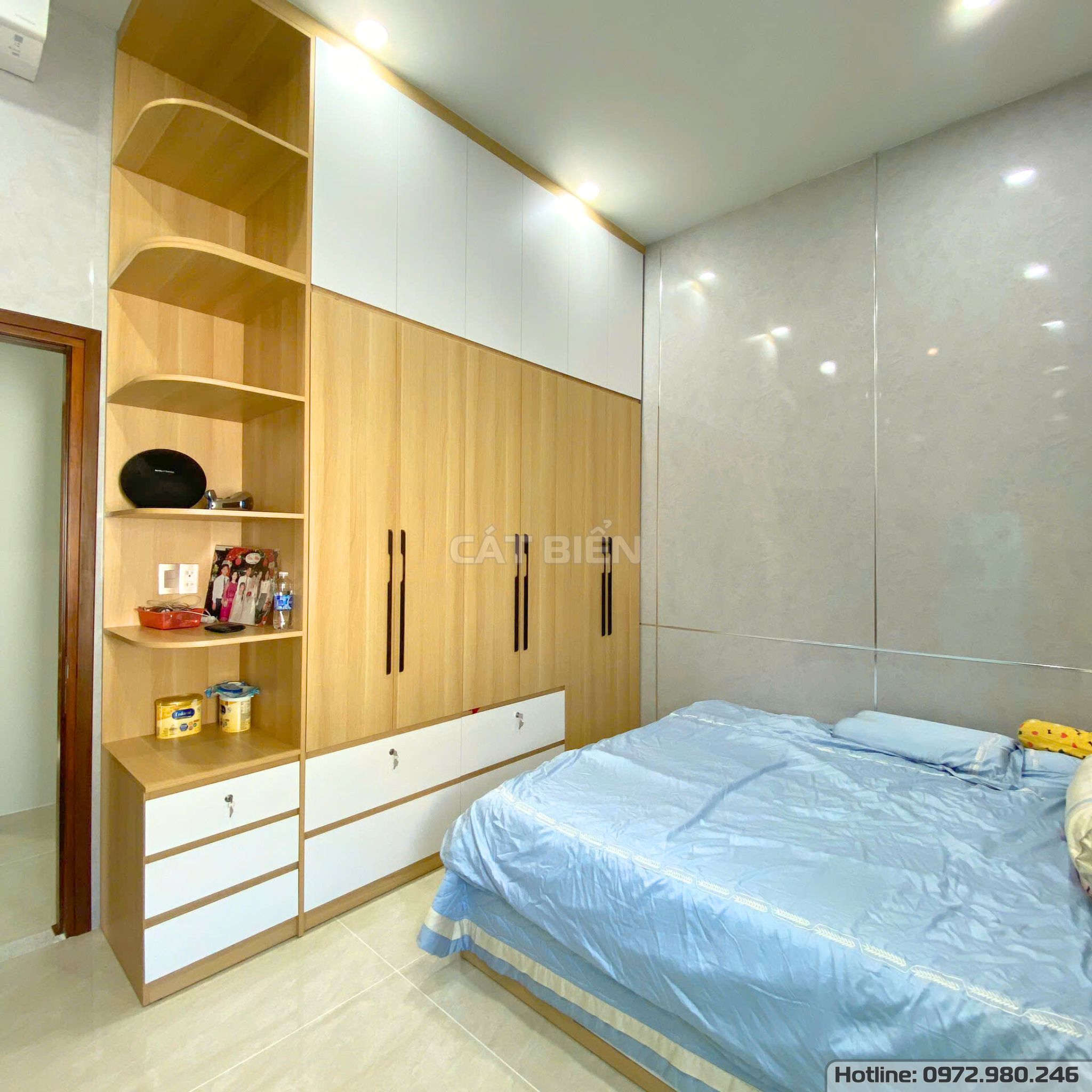 xưởng thiết kế sản xuất thi công lắp đặt tủ quần áo, giường ngủ, tủ đầu giường, bàn học, bàn làm việc gỗ công nghiệp rạch giá kiên giang