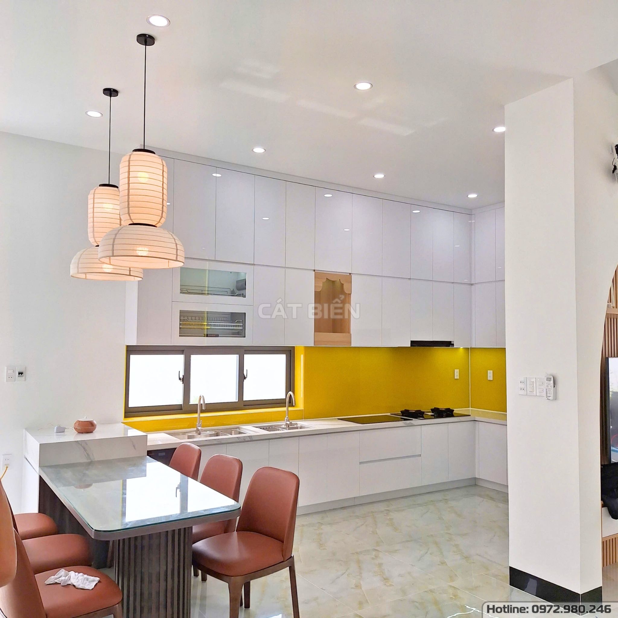 xưởng thiết kế sản xuất thi công lắp đặt tủ bếp, khung bao tủ lạnh, giá nâng hạ bát đĩa có trợ lực, giá để chai lọ gia vị dao thớt, thùng gạo thông minh có màn hình, giá để xoong nồi gỗ công nghiệp an biên kiên giang