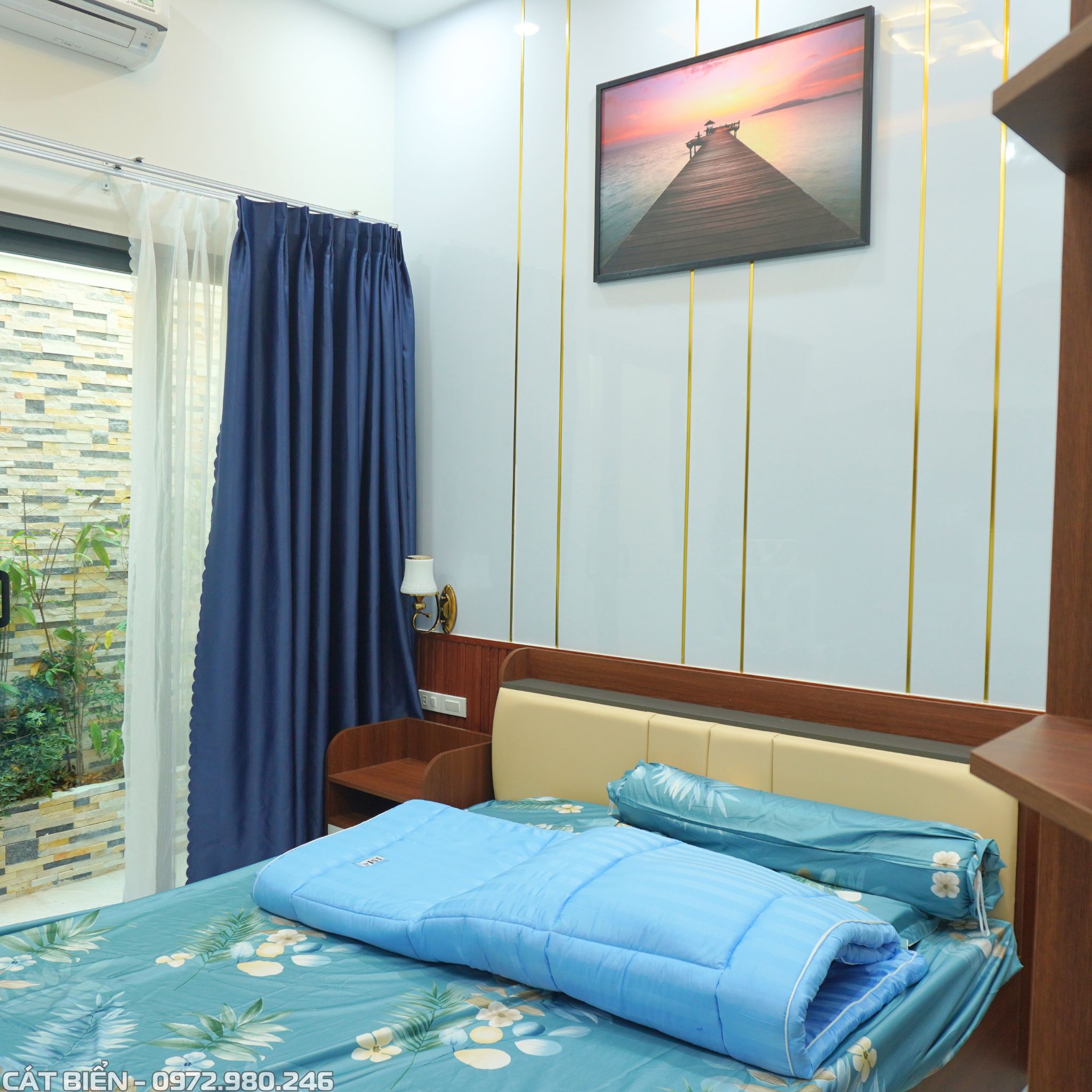 xưởng thiết kế thi công sản xuất nội thất giường ngủ, tab đầu giường, tủ quần áo, bàn học, bàn làm việc, kệ sách, vách lam sóng, vách trang trí kiên lương kiên giang