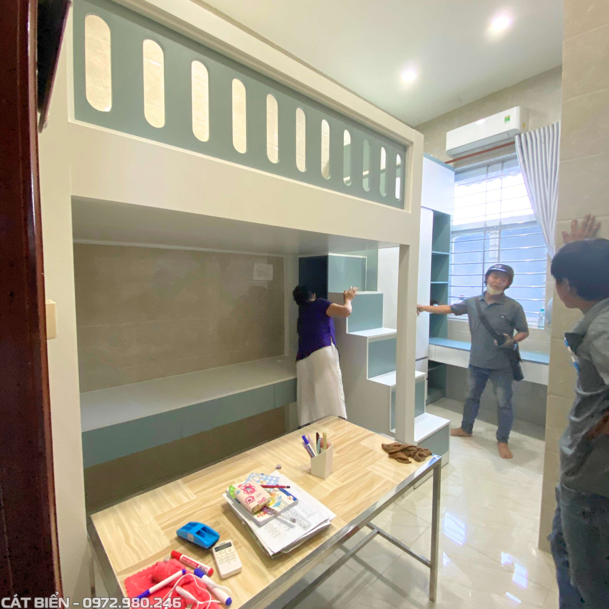 sản xuất thi công lắp đặt nội thất phòng ngủ tủ quần áo bàn học bàn làm việc đường phạm ngọc thạch rạch giá kiên giang