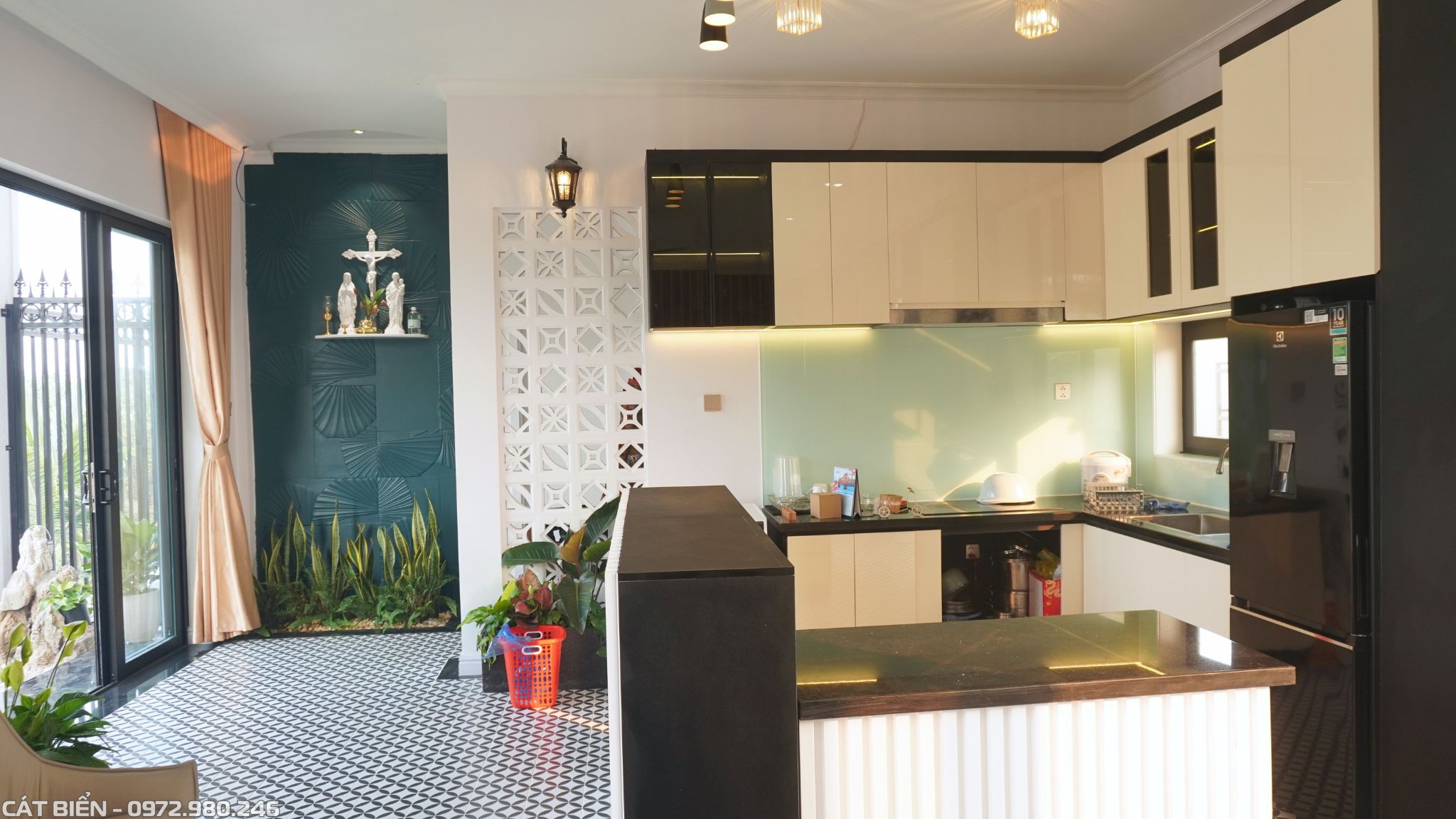 xưởng thi công thiết kế làm tủ bếp mdf an cường thanh thùy gỗ công nghiệp ván nhựa giang thành kiên giang