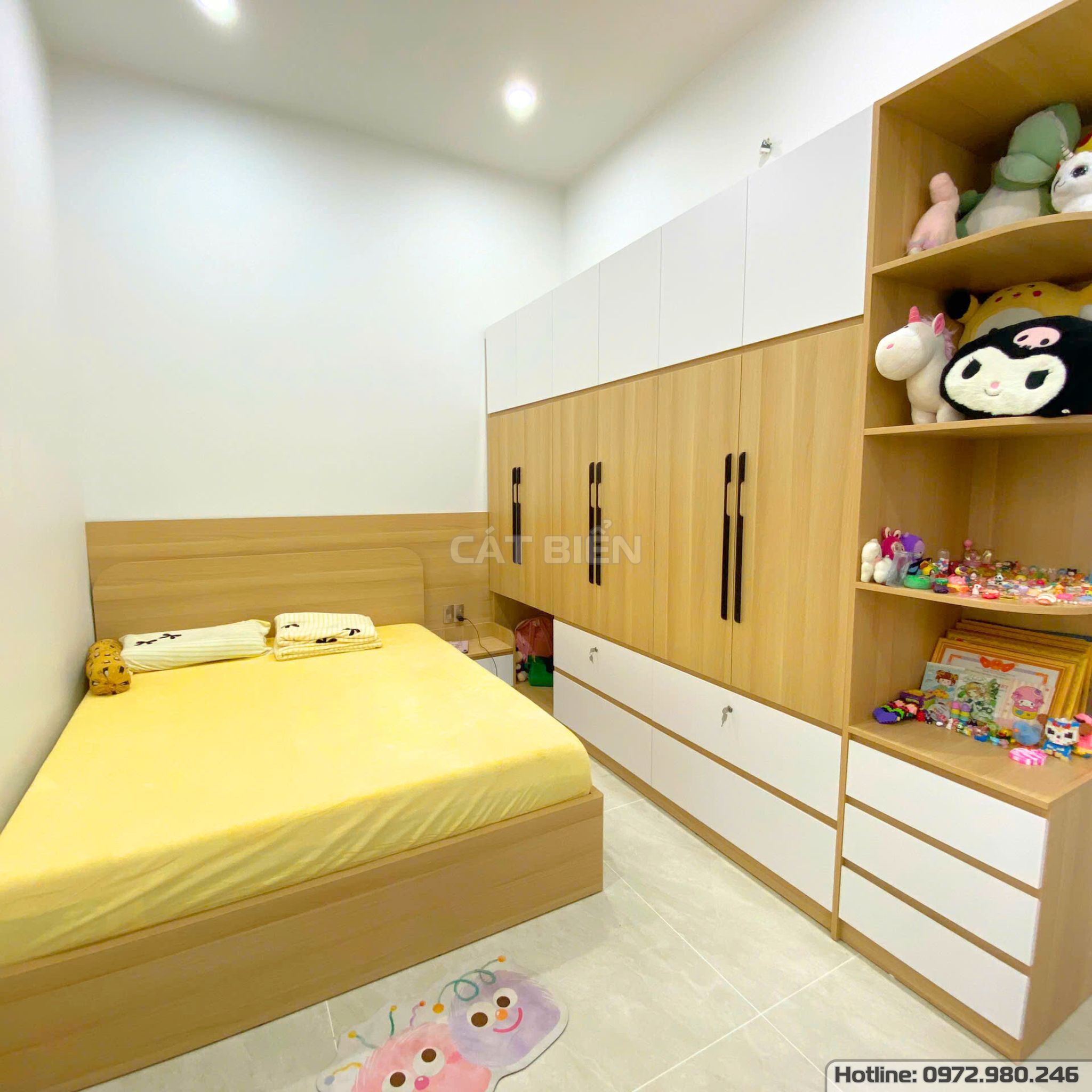 xưởng thiết kế sản xuất thi công lắp đặt tủ quần áo, giường ngủ, tủ đầu giường, bàn học, bàn làm việc gỗ công nghiệp rạch giá kiên giang