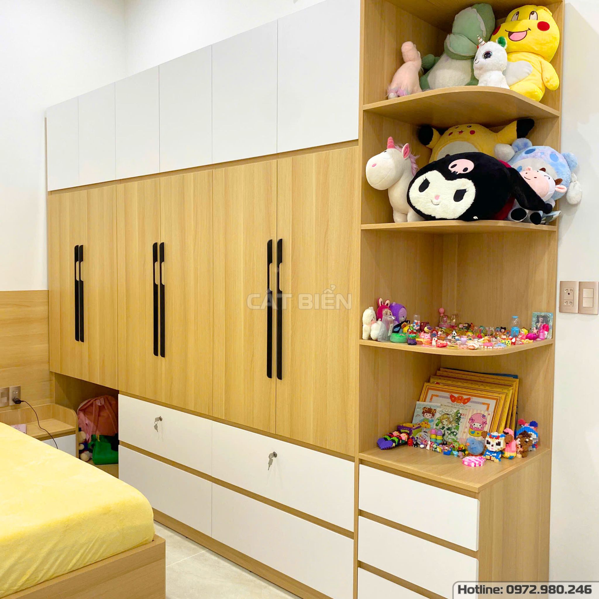 xưởng thiết kế sản xuất thi công lắp đặt tủ quần áo, giường ngủ, tủ đầu giường, bàn học, bàn làm việc gỗ công nghiệp rạch giá kiên giang