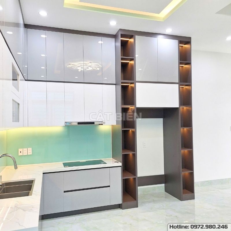 xưởng sản xuất thiết kế thi công lắp đặt tủ cầu thang, tủ bếp, giá nâng hạ có trợ lực, giá chai lọ gia vị dao thớt nồi soong, thùng gạo thông minh, chậu rửa thông minh, máy hút khói, bếp âm kiên lương kiên giang