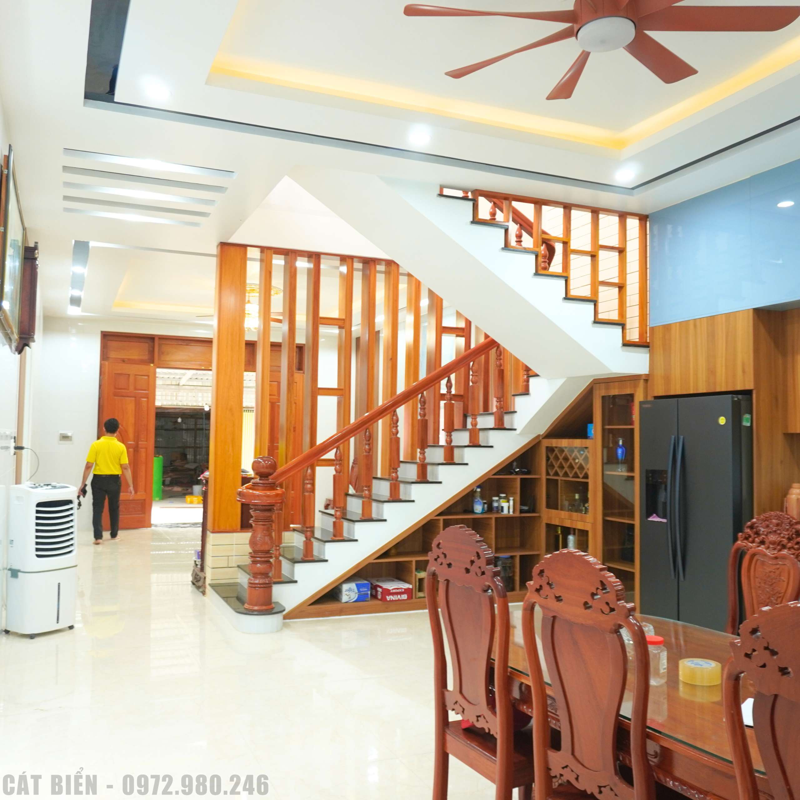 thiết kế sản xuất thi công nội thất gỗ công nghiệp phòng bếp an minh kiên giang