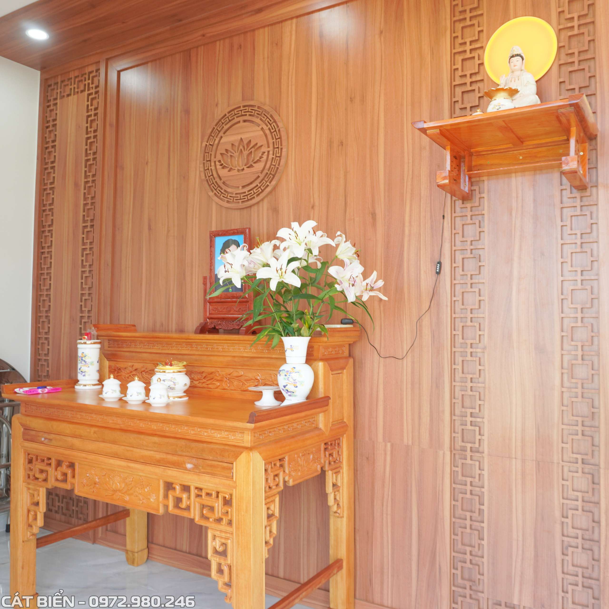 xưởng sản xuất thiết kế và thi công vách trang trí, kệ tivi, tủ rượu, tủ cầu thang, tủ bếp, vách phòng thờ rạch giá kiên giang