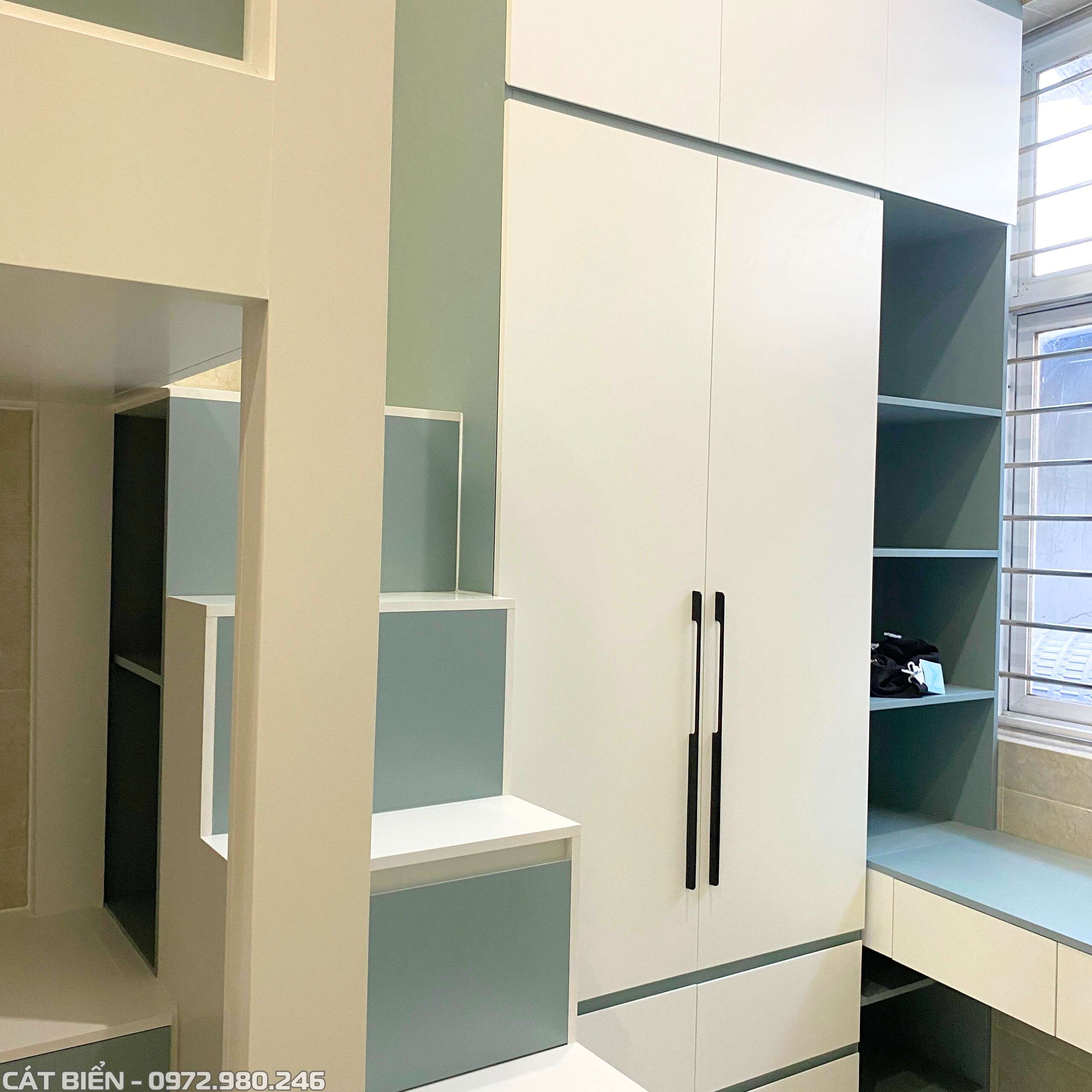 sản xuất thi công lắp đặt nội thất phòng ngủ tủ quần áo bàn học bàn làm việc đường phạm ngọc thạch rạch giá kiên giang