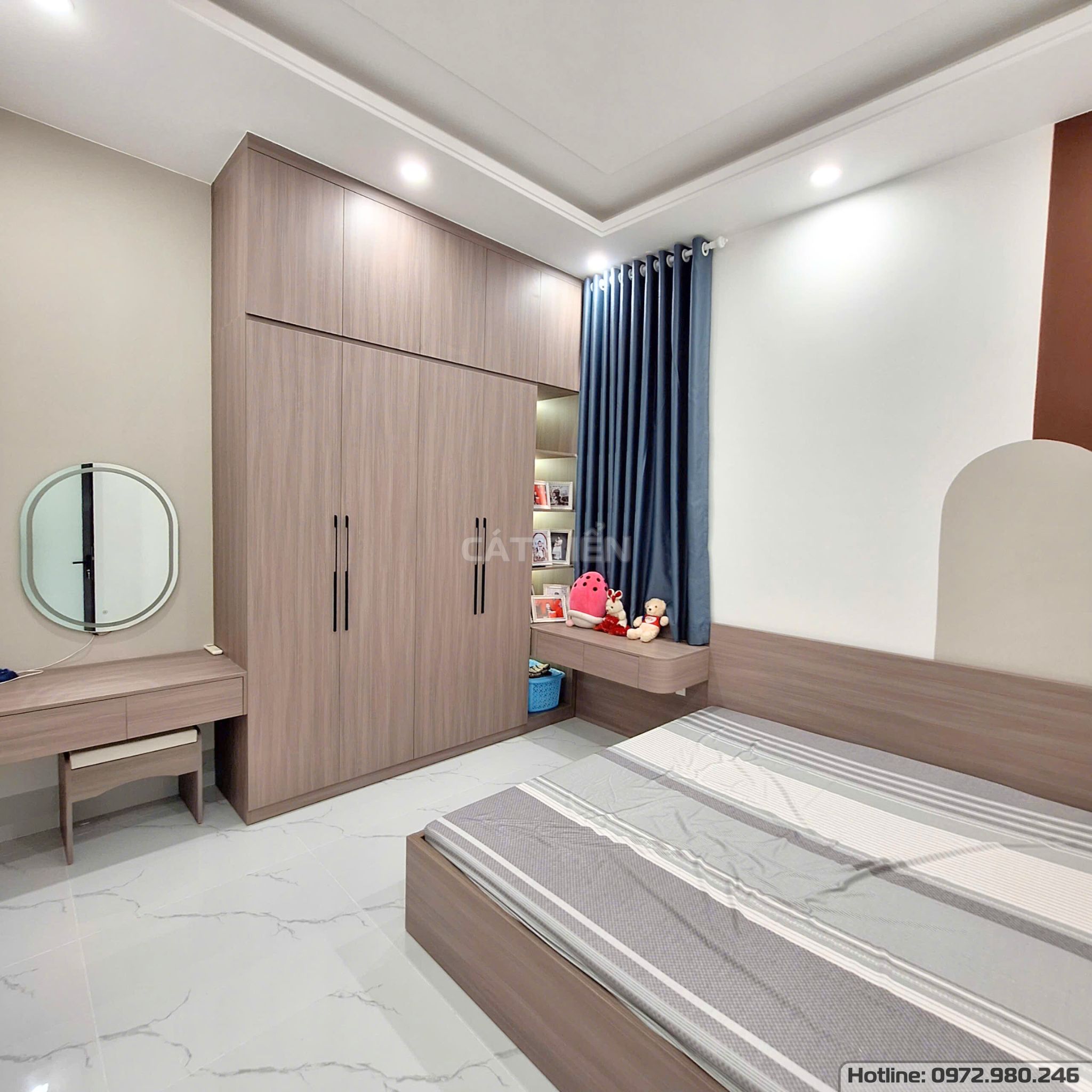 xưởng thiết kế sản xuất thi công lắp đặt giường ngủ, tủ đầu giường, tủ quần áo, bàn trang điểm, bàn làm việc gỗ công nghiệp rạch giá